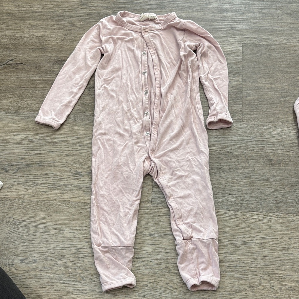 Soft Pink Baby One-Piece Snap Romper